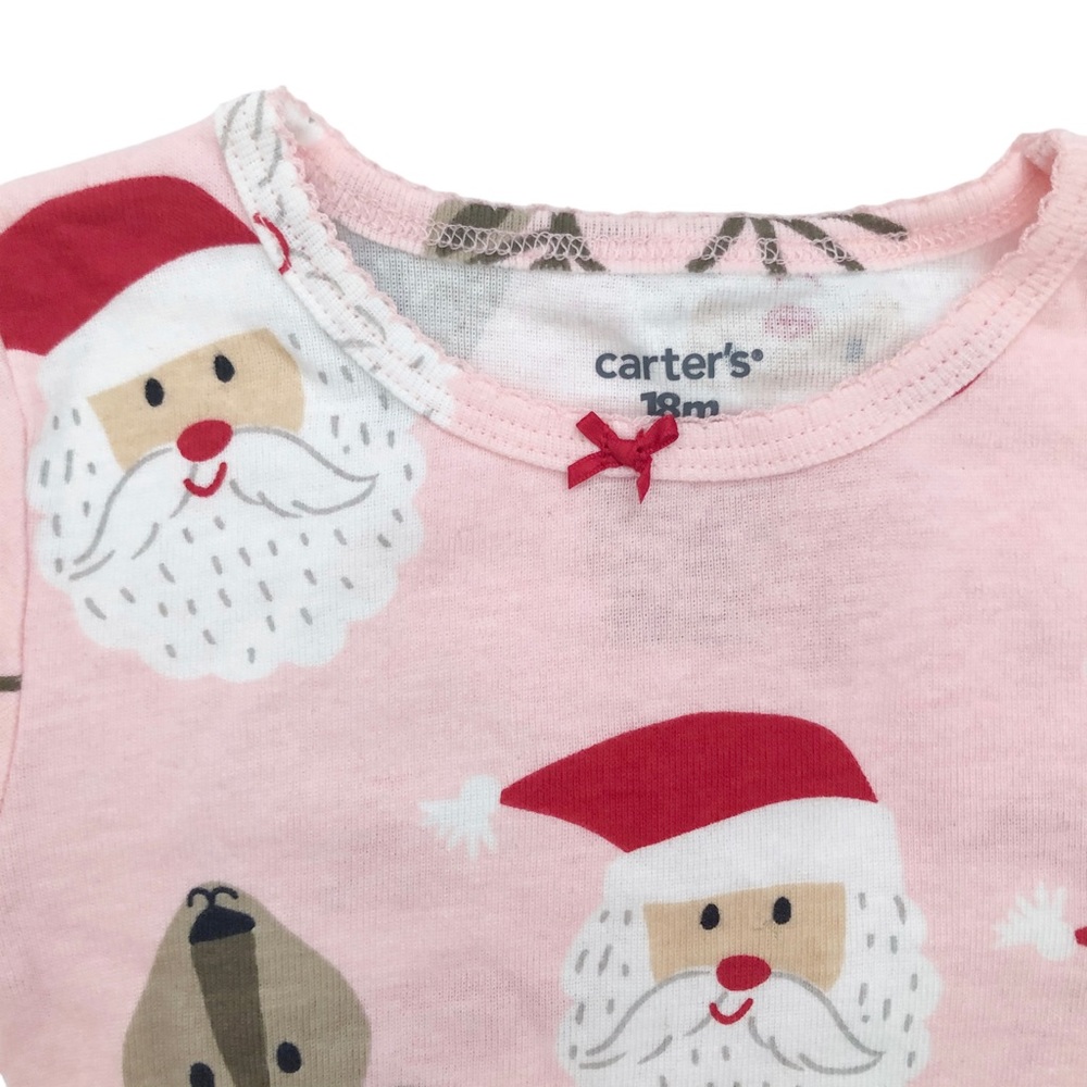 Carters baby girl Christmas Santa pjs - Picture 2 of 4